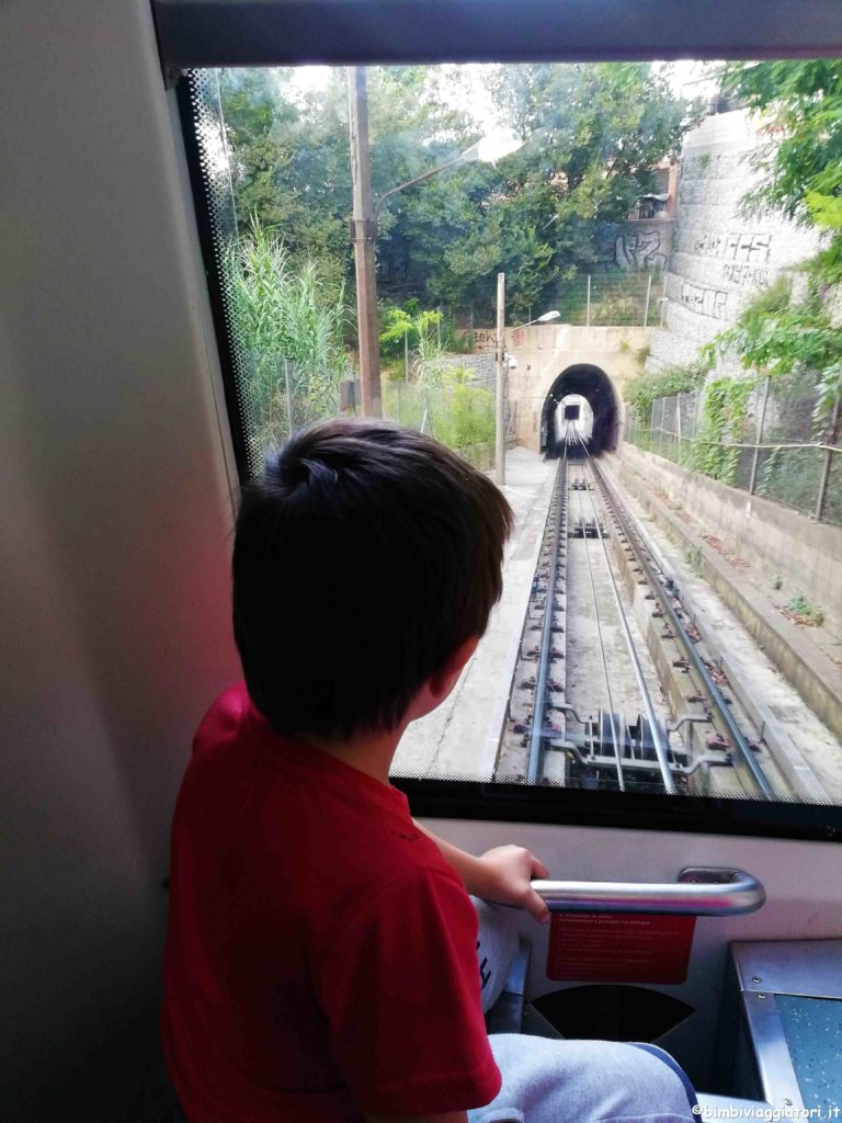 Funicolare Montjuic con i bambini