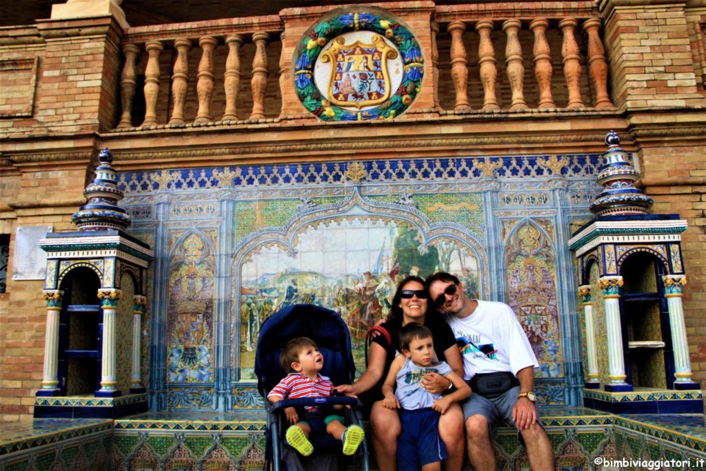 Plaza de Espana con i bambini