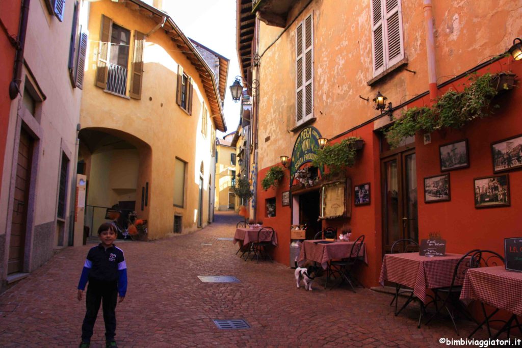 Centro di Luino con i bambini