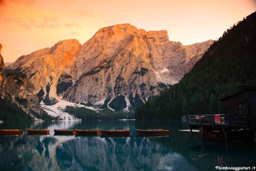 Braies al tramonto