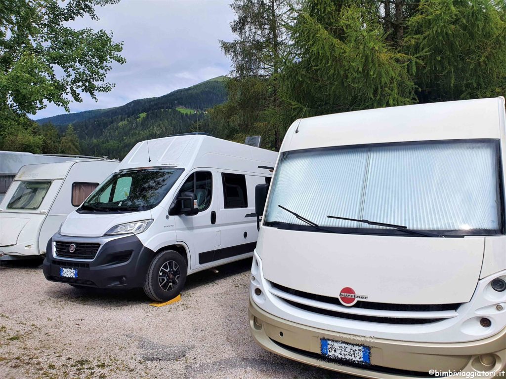 Motorhome in camper con i bambini