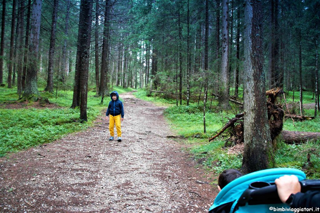 Parco Dobbiaco con passeggino